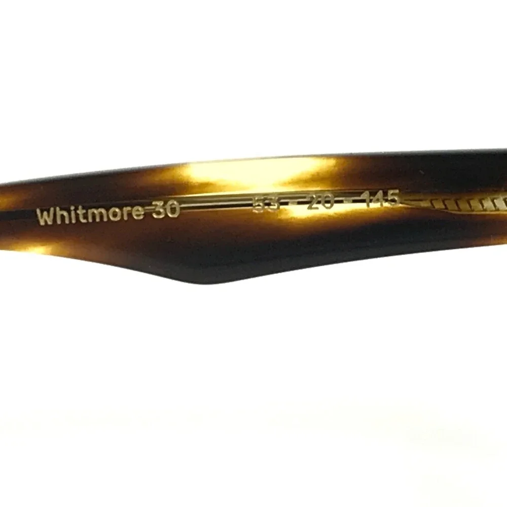 Article One Eyeglasses Frames Whitmore 30 Black Yellow Striped Horn 53-20-145
